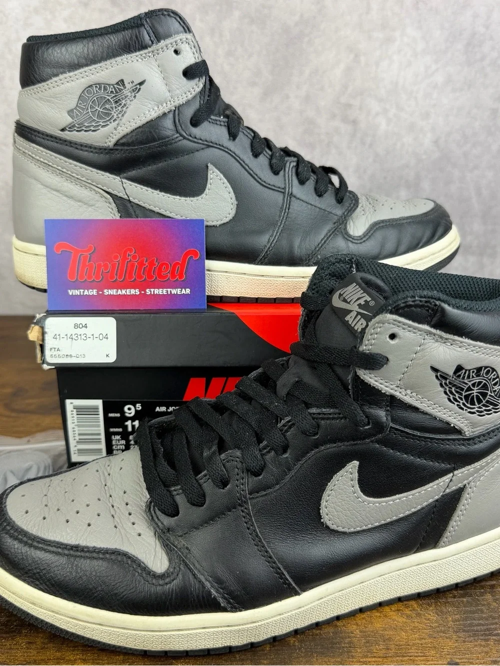 Air Jordan 1 Retro High OG Shadow 2018 Size 9.5 555088-013 Men’s Sneakers Rare
